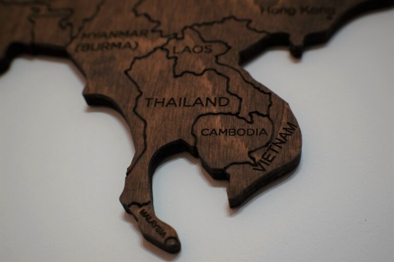 Thailand-Landkarte