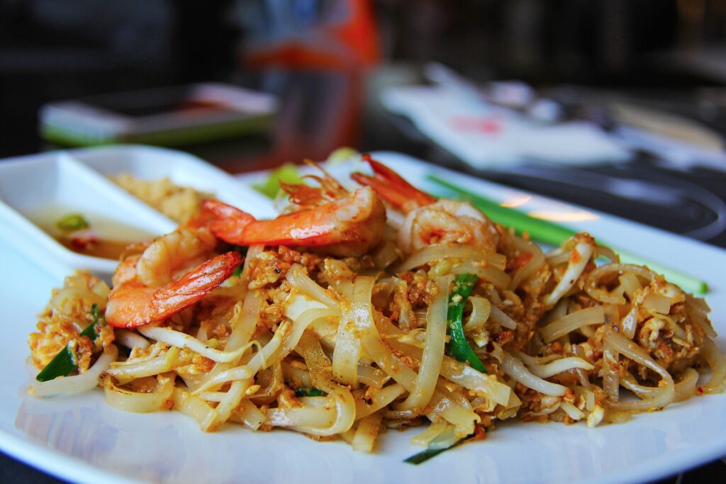 Pad Thai mit Shrimp